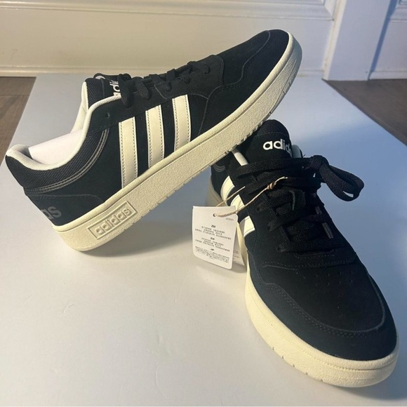 Adidas Men's Black and White Sneakers - Picture 2 of 2